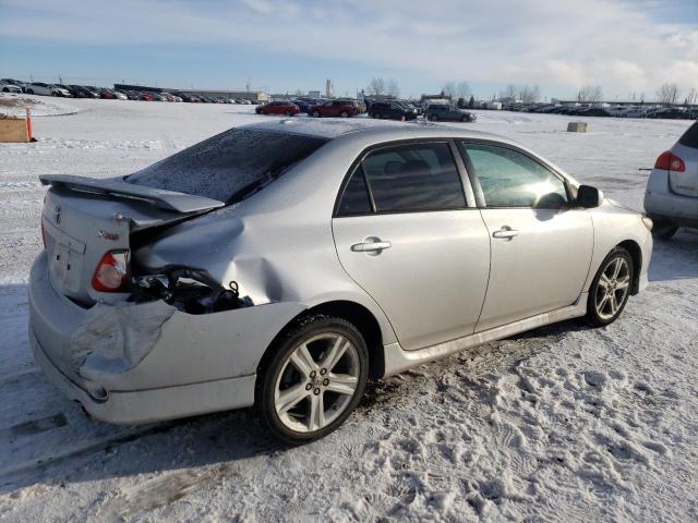 2T1BE40E99C025513 - 2009 TOYOTA COROLLA XRS SILVER photo 3