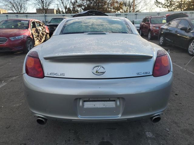 JTHFN48Y520026852 - 2002 LEXUS SC 430 SILVER photo 6