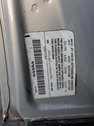 YV1LW61JXY2644752 - 2000 VOLVO V70 BASE SILVER photo 12