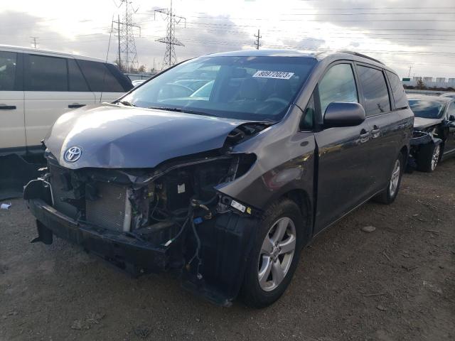 5TDKK3DC7CS209486 - 2012 TOYOTA SIENNA LE GRAY photo 1