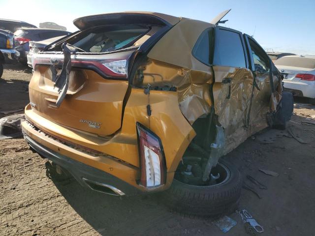 2FMTK4AP9FBB86246 - 2015 FORD EDGE SPORT GOLD photo 3