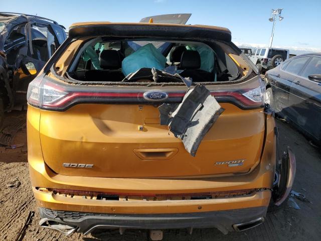 2FMTK4AP9FBB86246 - 2015 FORD EDGE SPORT GOLD photo 6