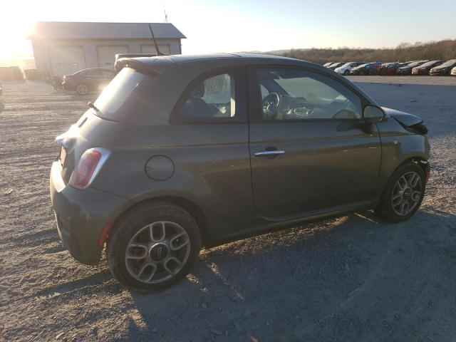 3C3CFFBR3CT120235 - 2012 FIAT 500 SPORT GREEN photo 3