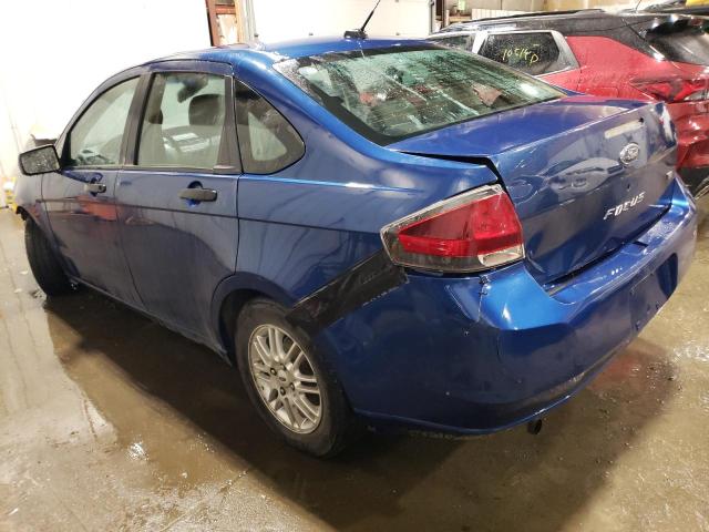 1FAHP35N09W180567 - 2009 FORD FOCUS SE BLUE photo 2