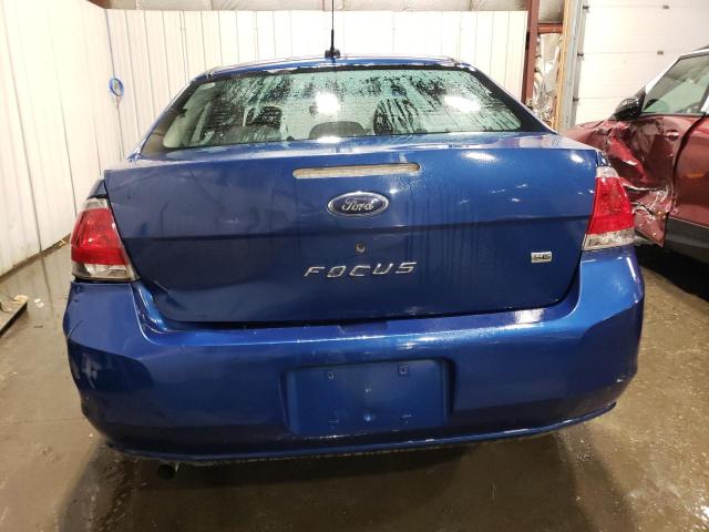 1FAHP35N09W180567 - 2009 FORD FOCUS SE BLUE photo 6