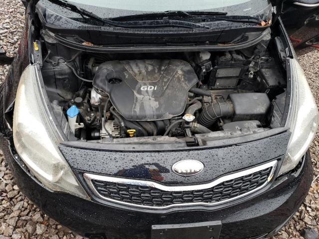 KNADN4A38D6231697 - 2013 KIA RIO EX BLACK photo 11