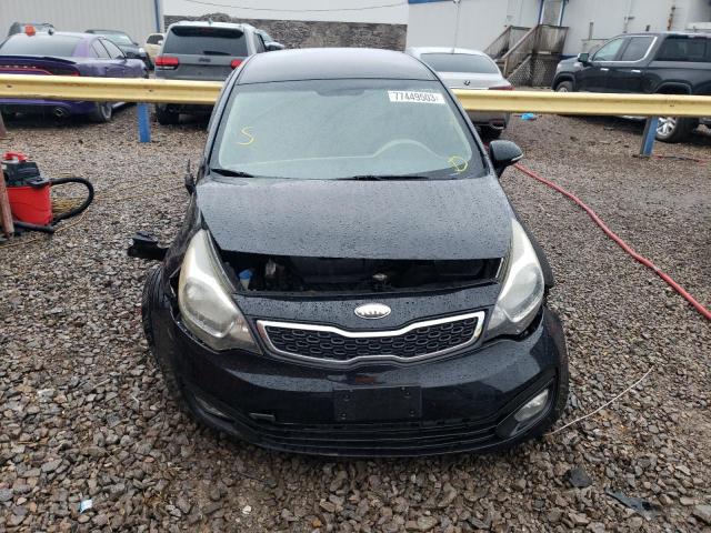 KNADN4A38D6231697 - 2013 KIA RIO EX BLACK photo 5