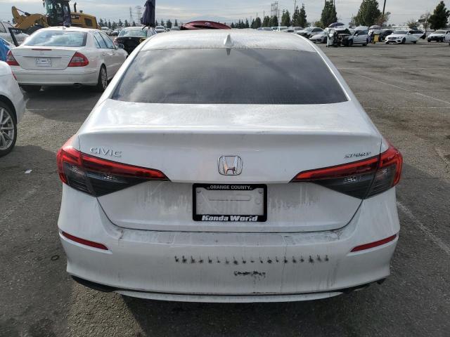 2HGFE2F53NH515718 - 2022 HONDA CIVIC SPORT თეთრი ფოტო 6
