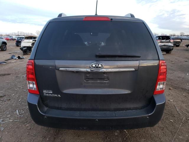 KNDMG4C79C6458828 - 2012 KIA SEDONA LX CHARCOAL photo 6