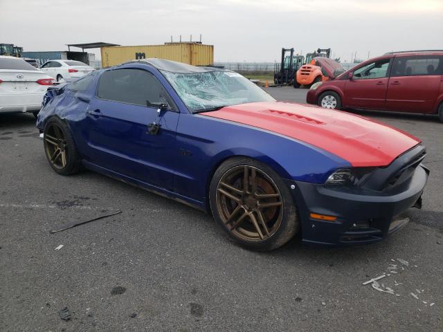 1ZVBP8CF4E5242350 - 2014 FORD MUSTANG GT BLUE photo 4