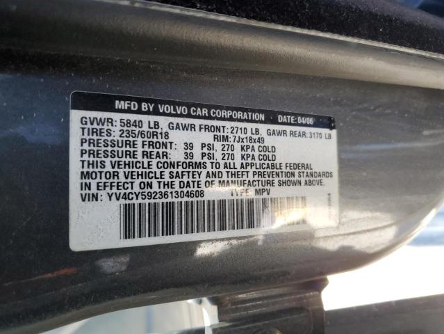 YV4CY592361304608 - 2006 VOLVO XC90 GRAY photo 13