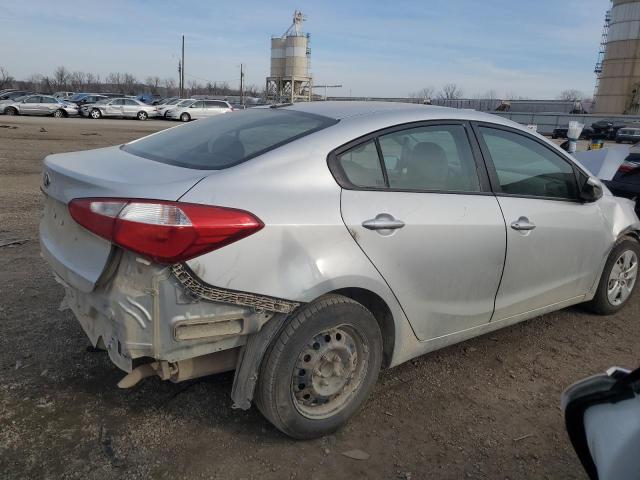 KNAFK4A65F5368407 - 2015 KIA FORTE LX SILVER photo 3