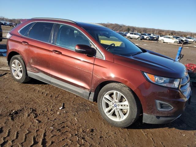 2FMTK4J8XFBB17283 - 2015 FORD EDGE SEL BURGUNDY photo 4