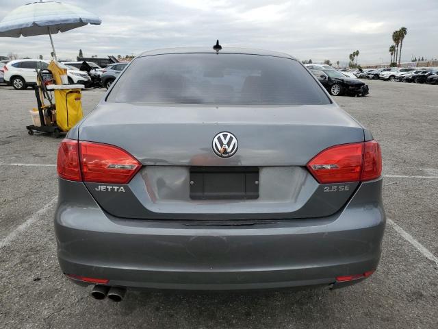 3VWDP7AJ0CM322195 - 2012 VOLKSWAGEN JETTA SE GRAY photo 6