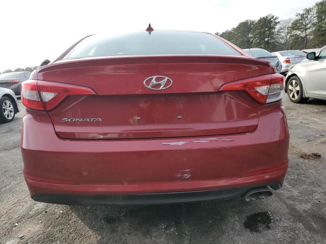 5NPE24AF6HH486838 - 2017 HYUNDAI SONATA SE BURGUNDY photo 6