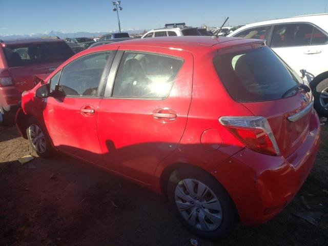 JTDKTUD34DD554796 - 2013 TOYOTA YARIS RED photo 2