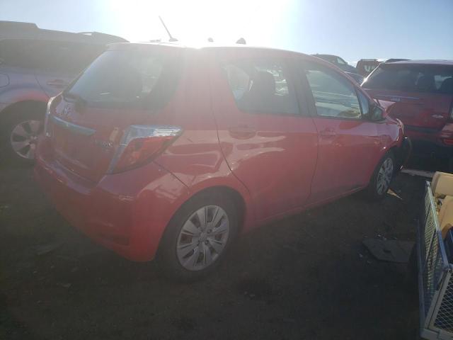 JTDKTUD34DD554796 - 2013 TOYOTA YARIS RED photo 3