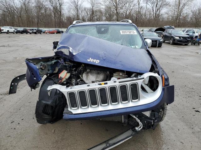 ZACCJBDB4HPF96057 - 2017 JEEP RENEGADE LIMITED BLUE photo 5