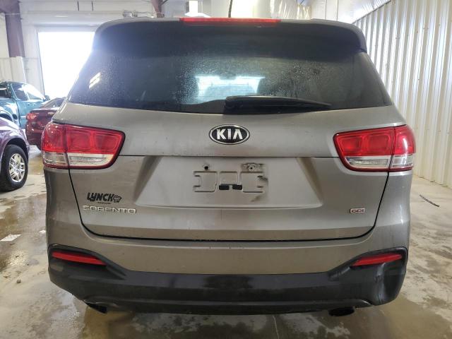 5XYPG4A37GG041594 - 2016 KIA SORENTO LX SILVER photo 6