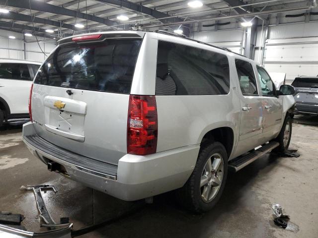 1GNSKKE79ER213995 - 2014 CHEVROLET SUBURBAN K1500 LTZ SILVER photo 3