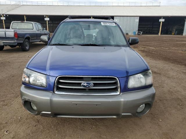 JF1SG65613H714705 - 2003 SUBARU FORESTER 2.5XS BLUE photo 5