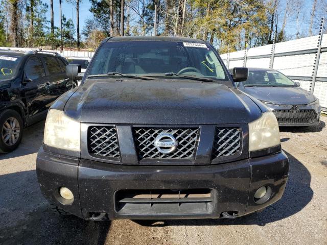 1N6BA07B75N536853 - 2005 NISSAN TITAN XE BLACK photo 5