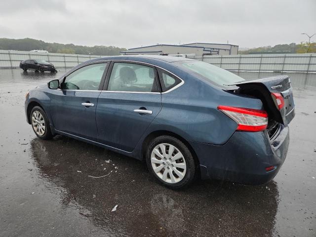1N4AB7AP6DN910530 - 2013 NISSAN SENTRA S BLUE photo 2