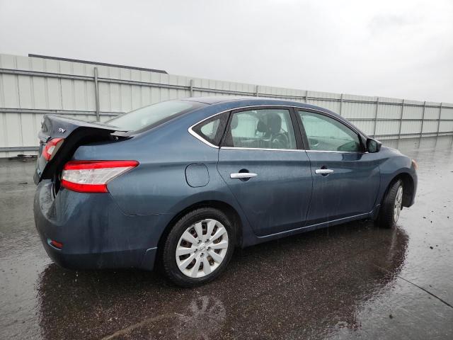 1N4AB7AP6DN910530 - 2013 NISSAN SENTRA S BLUE photo 3