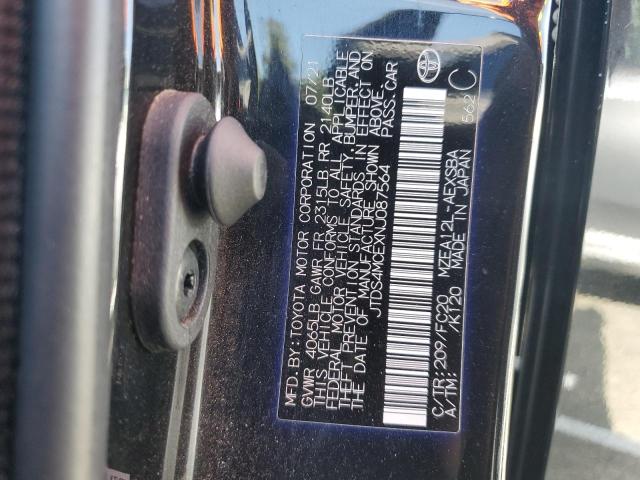 JTDS4MCEXNJ087564 - 2022 TOYOTA COROLLA SE 黑色 照片 13