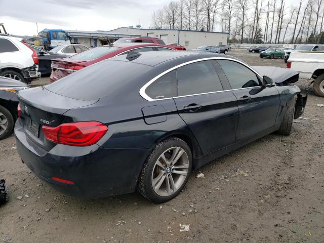 WBA4J3C57JBG90892 - 2018 BMW 430XI GRAN COUPE BLACK photo 3