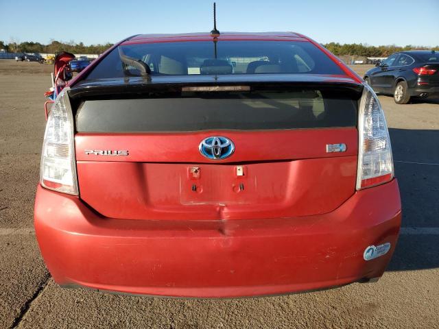 JTDKN3DU7A5226081 - 2010 TOYOTA PRIUS RED photo 6