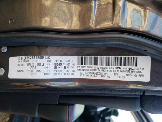 1C4PJMBS4EW211398 - 2014 JEEP CHEROKEE TRAILHAWK Boz foto 13