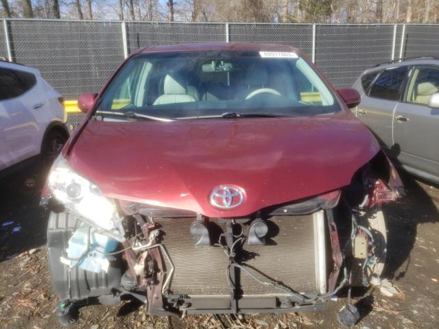 5TDYK3DC5ES407755 - 2014 TOYOTA SIENNA XLE BURGUNDY photo 5