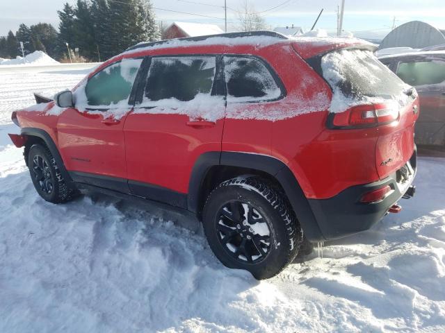 1C4PJMBX8JD618190 - 2018 JEEP CHEROKEE TRAILHAWK RED photo 2