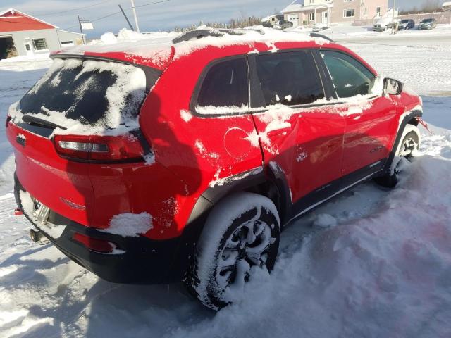 1C4PJMBX8JD618190 - 2018 JEEP CHEROKEE TRAILHAWK RED photo 3