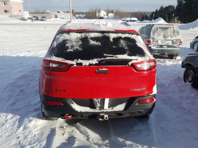 1C4PJMBX8JD618190 - 2018 JEEP CHEROKEE TRAILHAWK RED photo 6