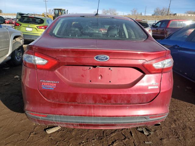 3FA6P0HD7ER163738 - 2014 FORD FUSION SE MAROON photo 6