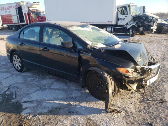 1HGFA16568L057816 - 2008 HONDA CIVIC LX BLACK photo 4