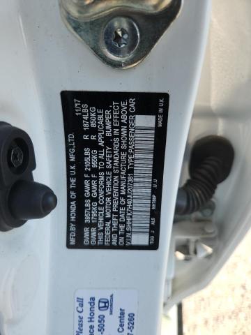 SHHFK7H40JU207381 - 2018 HONDA CIVIC SPORT Biały zdjęcie 13