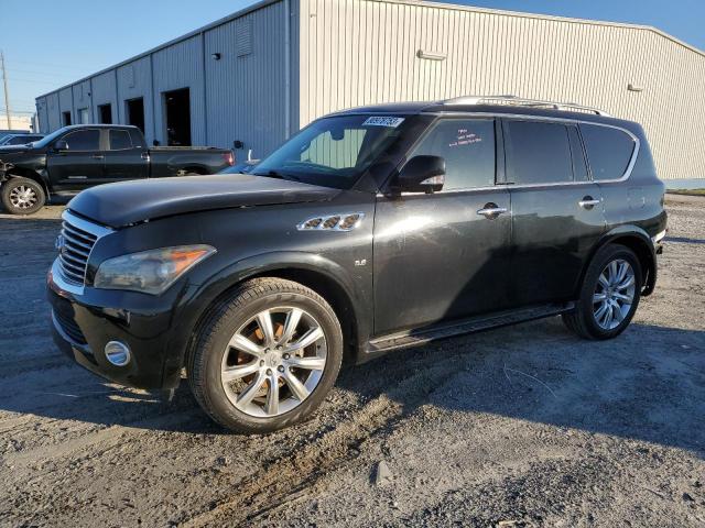 JN8AZ2NF5E9556539 - 2014 INFINITI QX80 BLACK photo 1