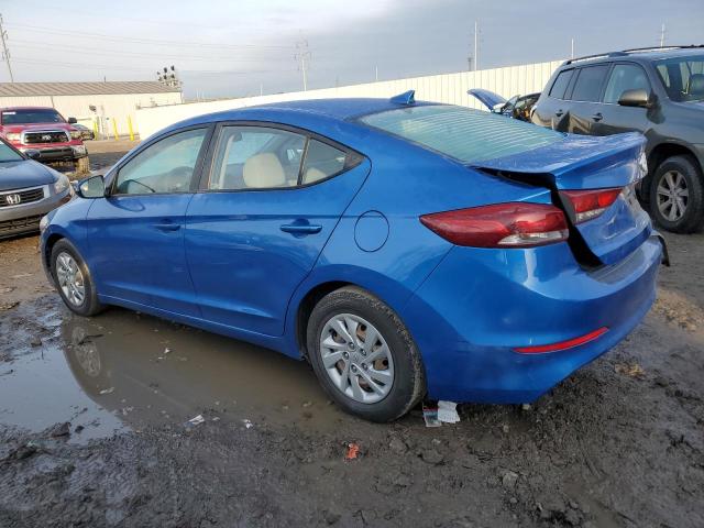 KMHD74LFXHU369615 - 2017 HYUNDAI ELANTRA SE BLUE photo 2