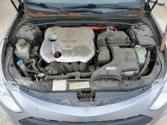 KMHEC4A42FA131189 - 2015 HYUNDAI SONATA HYBRID SILVER photo 11