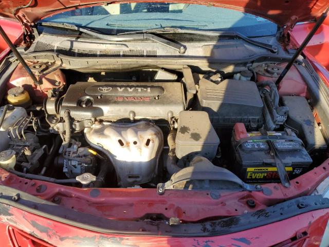 4T1BE46K27U119290 - 2007 TOYOTA CAMRY CE RED photo 11