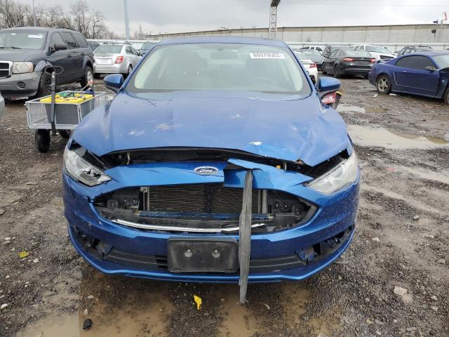 3FA6P0H72HR291478 - 2017 FORD FUSION SE BLUE photo 5