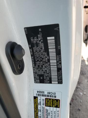 5TDZK23C79S267195 - 2009 TOYOTA SIENNA CE WHITE photo 13