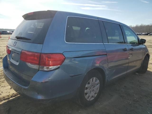 5FNRL38299B047368 - 2009 HONDA ODYSSEY LX BLUE photo 3