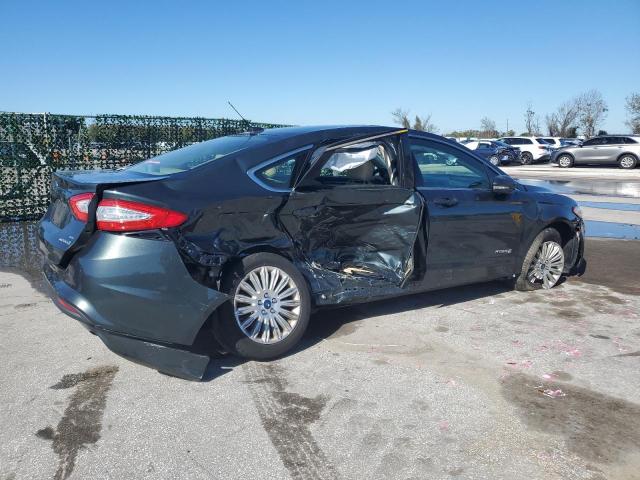 3FA6P0LU2GR140801 - 2016 FORD FUSION SE HYBRID TEAL photo 3