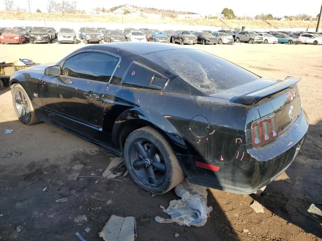 1ZVHT82H885155189 - 2008 FORD MUSTANG GT BLACK photo 2