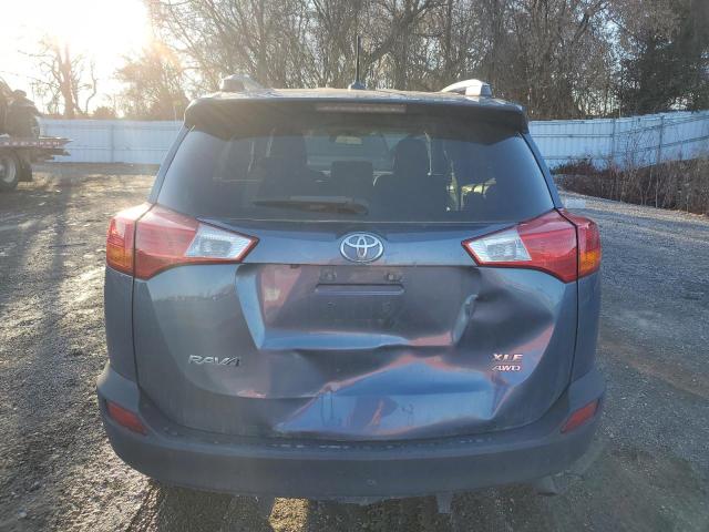 2T3RFREVXDW007117 - 2013 TOYOTA RAV4 XLE BLUE photo 6