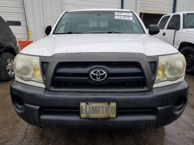 5TENX22N27Z338192 - 2007 TOYOTA TACOMA WHITE photo 5